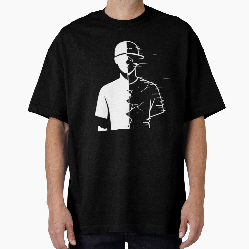 Split Identity Symbol – Minimalist Abstract Human Design by GraphGUY T-Shirts, Hoodie, Sweatshirt | BlankRebels.com (Image 1)