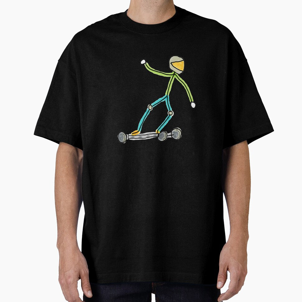 Esk8 Stickman by Mark-Ewbie T-Shirts, Hoodie, Sweatshirt | BlankRebels.com (Image 1)