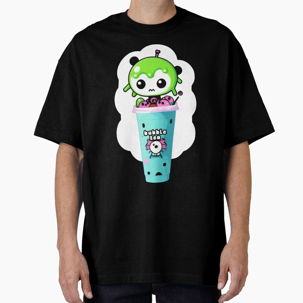 Bubble Tea – Cute Matcha Boba Art Print by Prime-Studio T-Shirts, Hoodie, Sweatshirt | BlankRebels.com (Image 1)