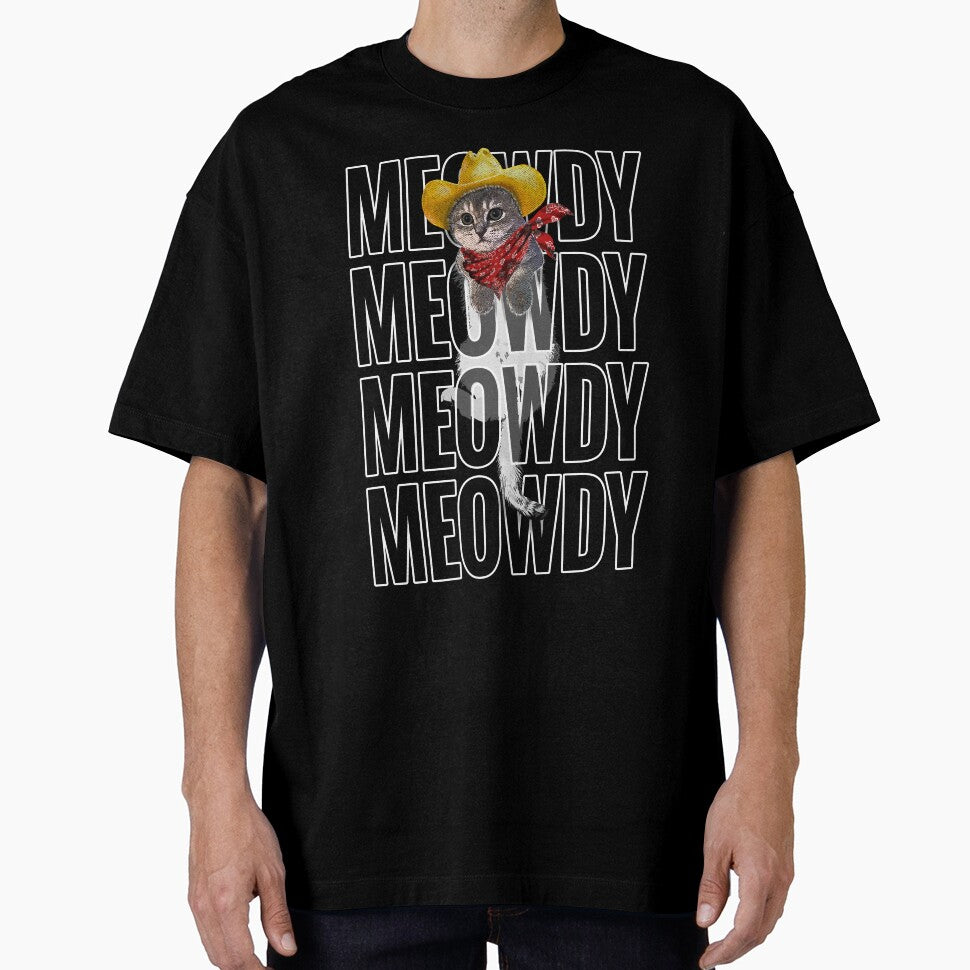 Meowdy Cowboy Texas Cat by 7thCrown T-Shirts, Hoodie, Sweatshirt | BlankRebels.com (Image 1)