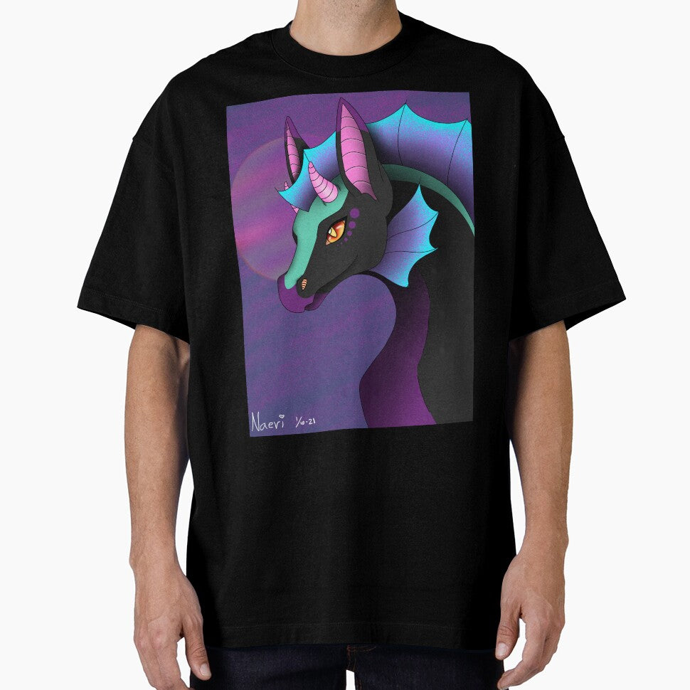 Black and Purple Dragon Princess by Andrew Gaia T-Shirts, Hoodie, Sweatshirt | BlankRebels.com (Image 1)