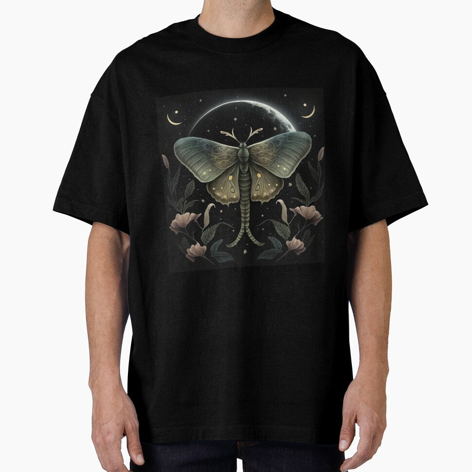 Lunar Luminance: Moths in Moonlight by Celestial Charm Co T-Shirts, Hoodie, Sweatshirt | BlankRebels.com (Image 1)