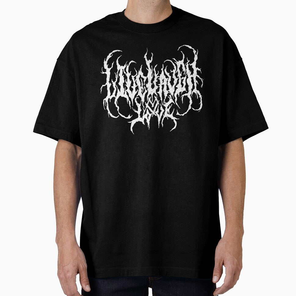 Live Laugh Love - Death Metal Music Font Logo Funny by Teeter-Totter