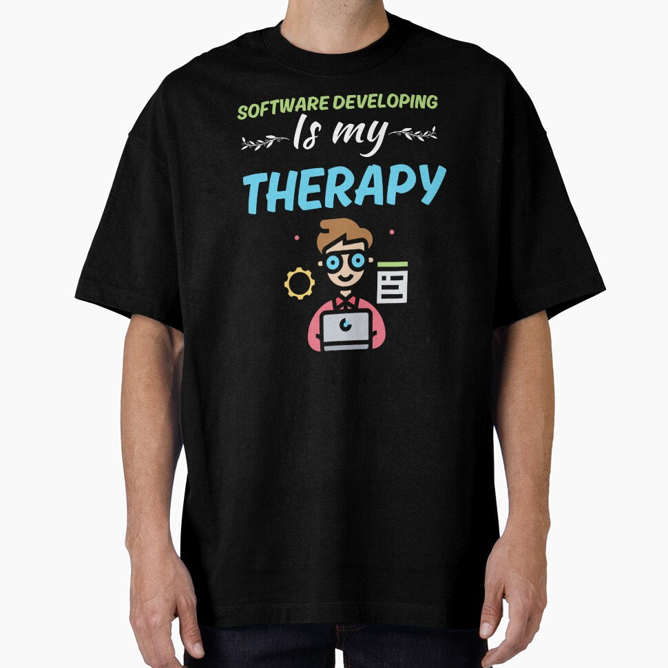 Software developing is my therapy, funny software developer job or profession sayings by NBSStore T-Shirts,... (Image 1)