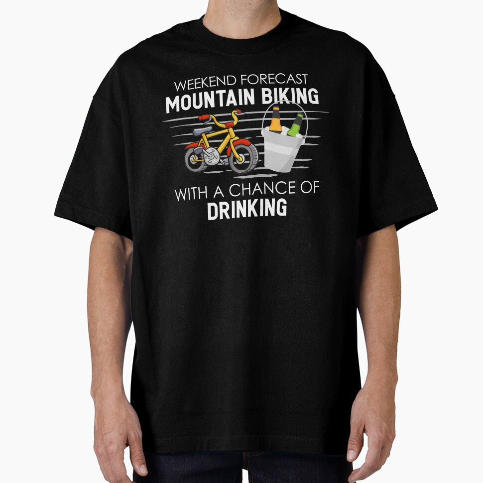 Funny Mountain Bike Weekend Forecast MTB by OneMTB T-Shirts, Hoodie, Sweatshirt | BlankRebels.com (Image 1)