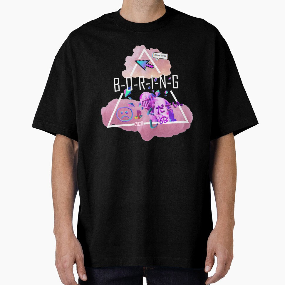 BORING vaporwave aesthetic by DoomDude T-Shirts, Hoodie, Sweatshirt | BlankRebels.com (Image 1)