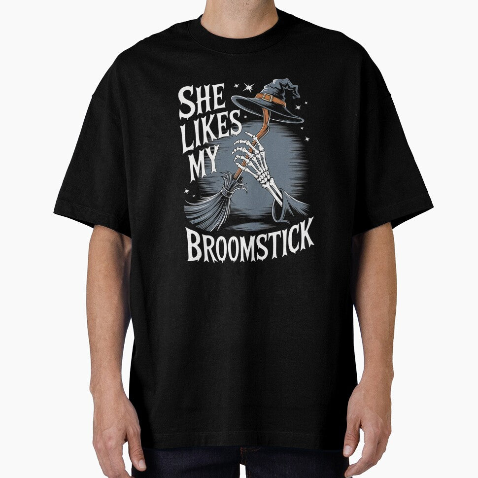She Loves My Broomstick I Like Her Pumpkins2 by KotexTemu T-Shirts, Hoodie, Sweatshirt | BlankRebels.com (Image 1)