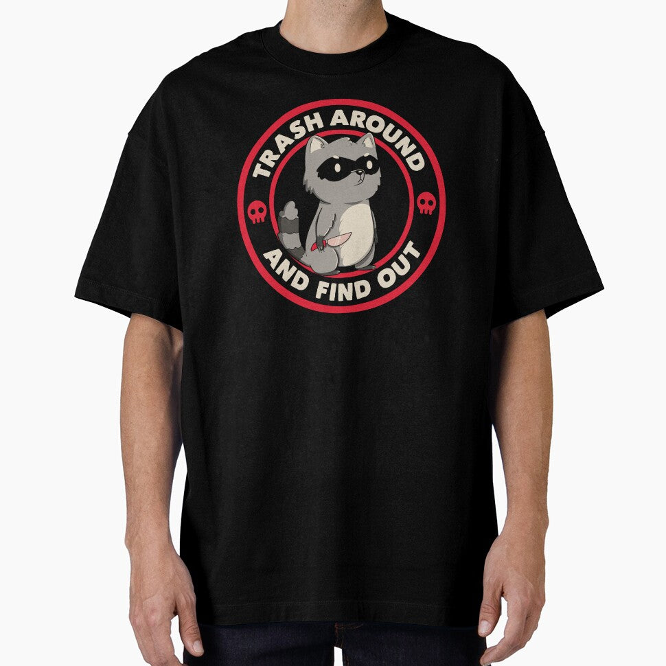 Trash Around Raccoon Red by Tobe Fonseca by Tobe Fonseca® T-Shirts, Hoodie, Sweatshirt | BlankRebels.com (Image 1)