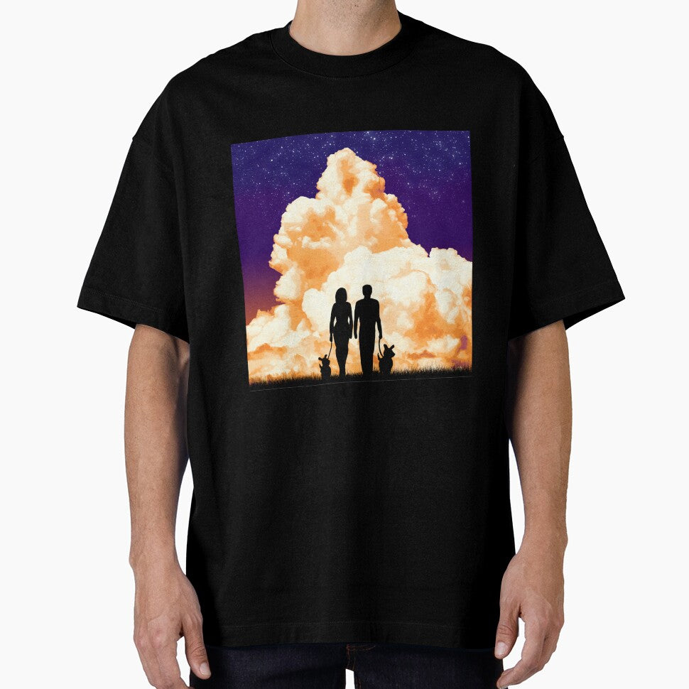 Couple walking dogs at sunset by ChaosEdits T-Shirts, Hoodie, Sweatshirt | BlankRebels.com (Image 1)