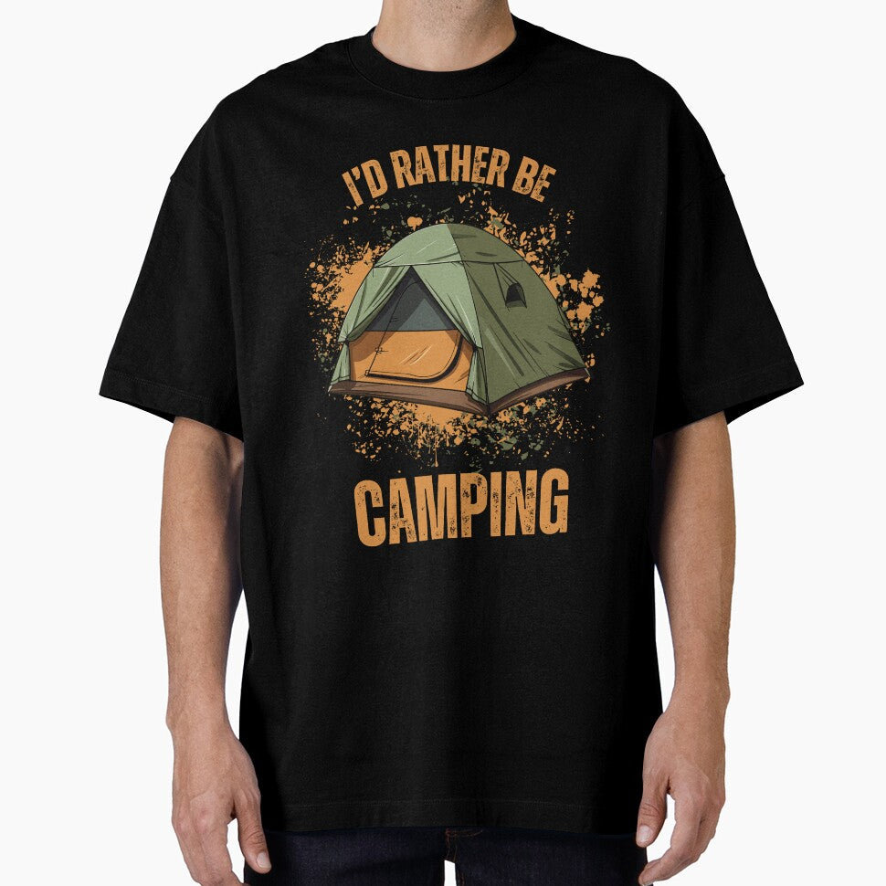 I'd Rather be Camping (Orange/Green) by BLTeesNmore T-Shirts, Hoodie, Sweatshirt | BlankRebels.com (Image 1)