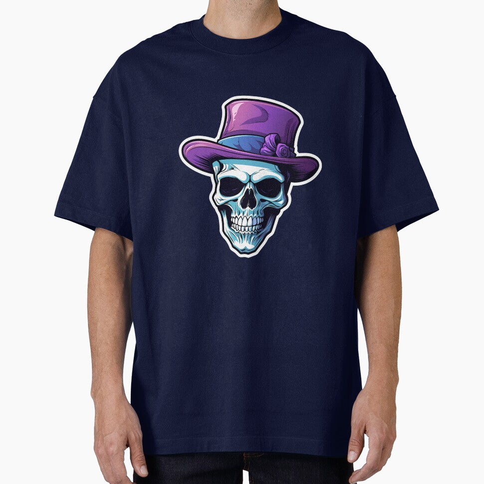 A SKULL WITH A PURPLE HAT by infinitearte T-Shirts, Hoodie, Sweatshirt | BlankRebels.com (Image 1)