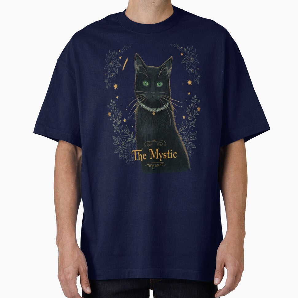 ? The Mystic Cat – Tarot Card Aesthetic T-Shirt by Whispering Colors Hoodie, Sweatshirt | BlankRebels.com (Image 1)