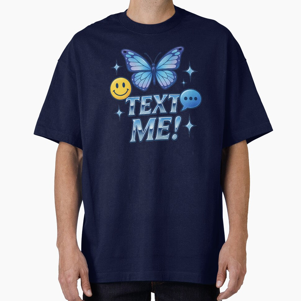 Butterfly: text me! by Printsoft T-Shirts, Hoodie, Sweatshirt | BlankRebels.com (Image 1)