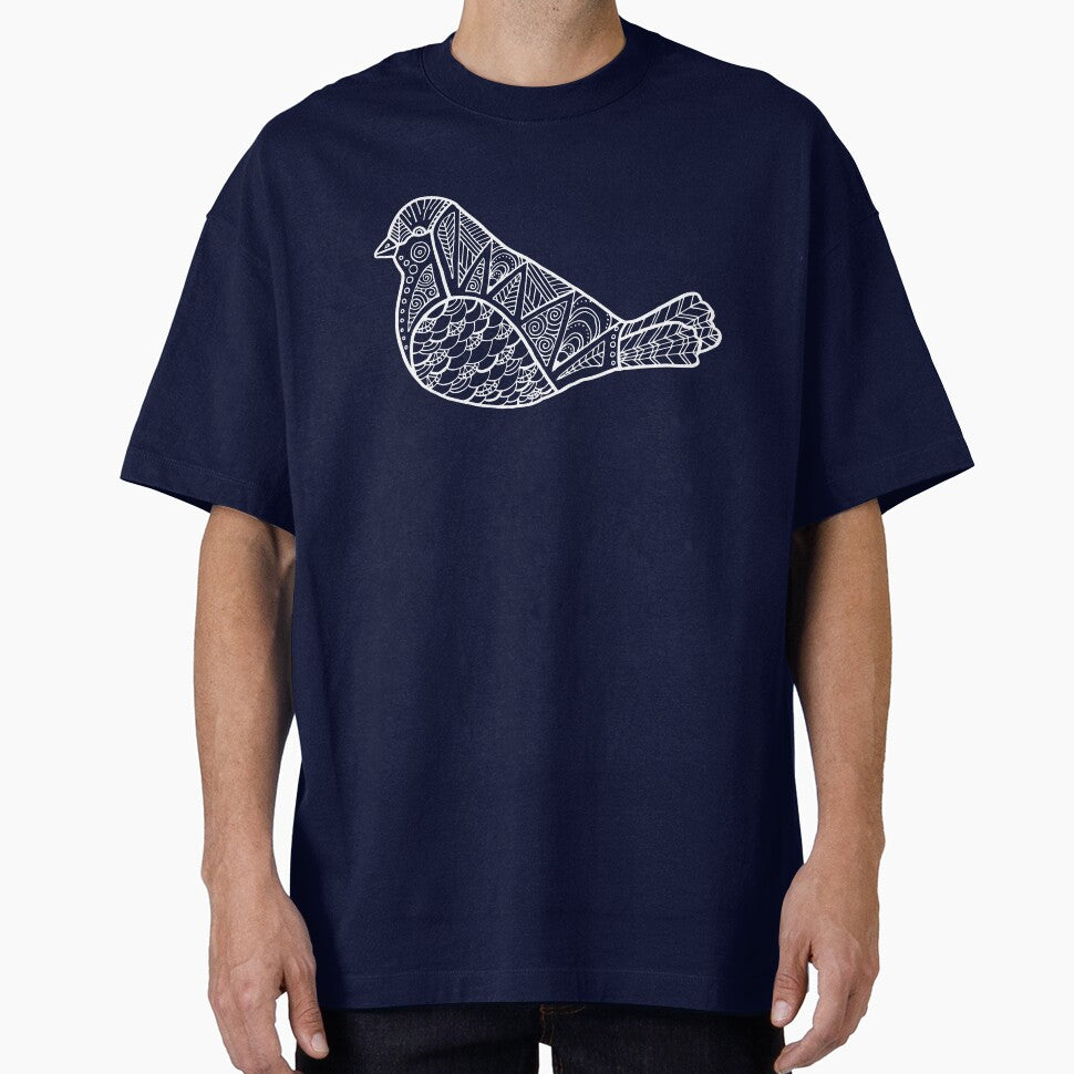 Color Me Bird : White on Black by Janelle Wourms T-Shirts, Hoodie, Sweatshirt | BlankRebels.com (Image 1)