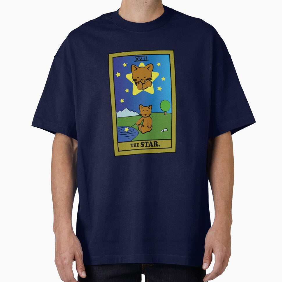 TAROT CARDS | THE STAR. | CAT by FalconLifeStore T-Shirts, Hoodie, Sweatshirt | BlankRebels.com (Image 1)