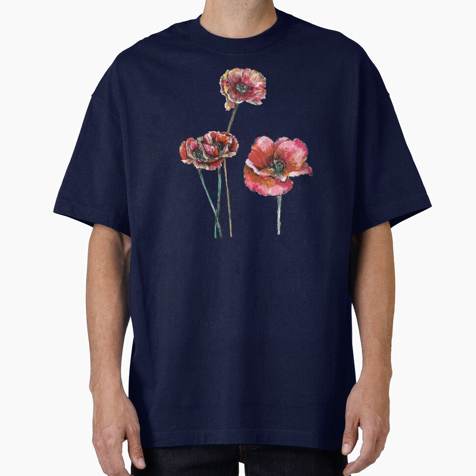Poppy Flower illustration - 1 by FanitsaArt T-Shirts, Hoodie, Sweatshirt | BlankRebels.com (Image 1)