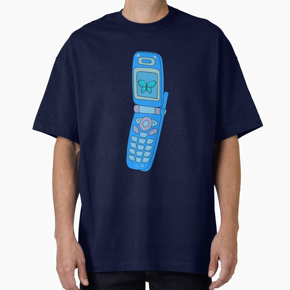 Y2k blue butterfly flip phone design by azzeddine  ⭐⭐⭐⭐⭐ T-Shirts, Hoodie, Sweatshirt | BlankRebels.com (Image 1)