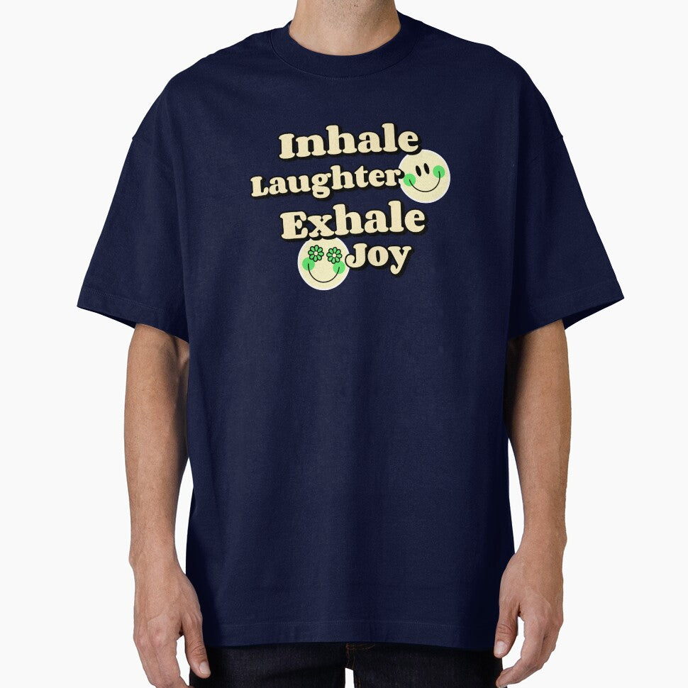Inhale Laughter Exhale Joy - Laughing Yoga by WrighTeeHut T-Shirts, Hoodie, Sweatshirt | BlankRebels.com (Image 1)