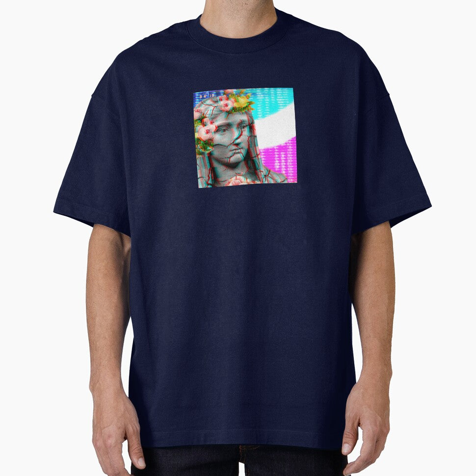 Vaporwave cracking statue by Xena Copeland T-Shirts, Hoodie, Sweatshirt | BlankRebels.com (Image 1)