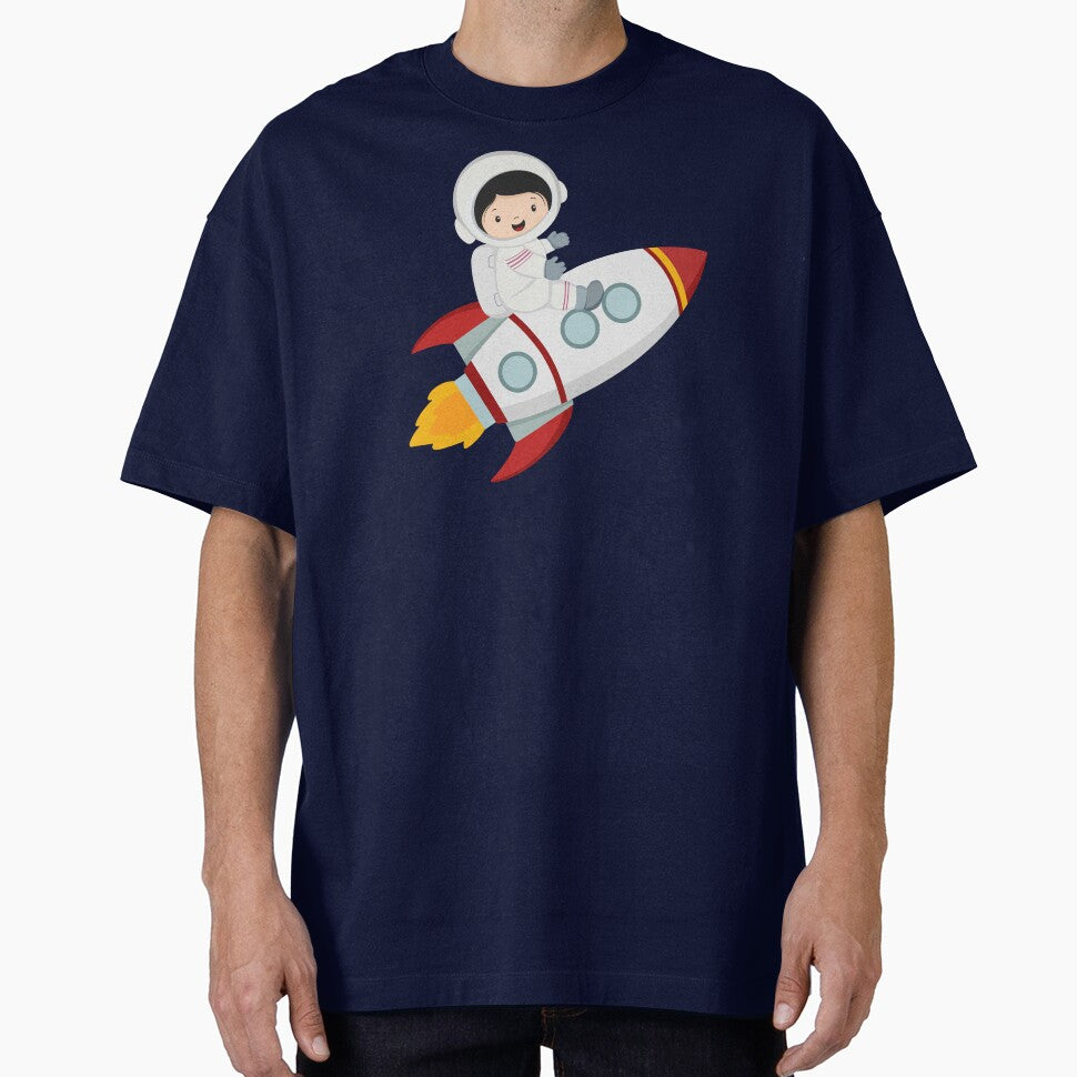 Cute Girl Astronaut on Space Rocket by NancyDzines T-Shirts, Hoodie, Sweatshirt | BlankRebels.com (Image 1)