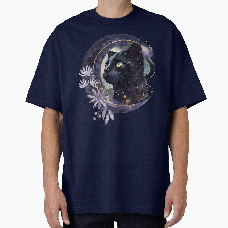 The Cosmic Black Cat by IREMORHAN T-Shirts, Hoodie, Sweatshirt | BlankRebels.com (Image 1)