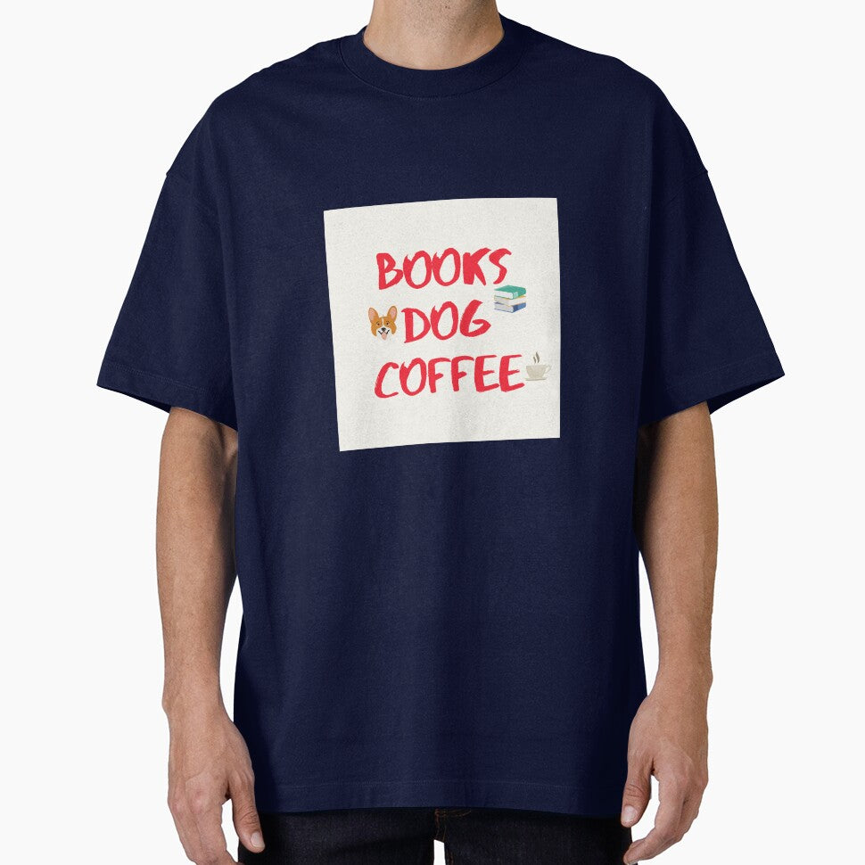 Books dogs coffee by derryshop T-Shirts, Hoodie, Sweatshirt | BlankRebels.com (Image 1)
