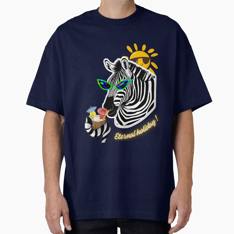 Zebra on holiday by ViaNature T-Shirts, Hoodie, Sweatshirt | BlankRebels.com (Image 1)