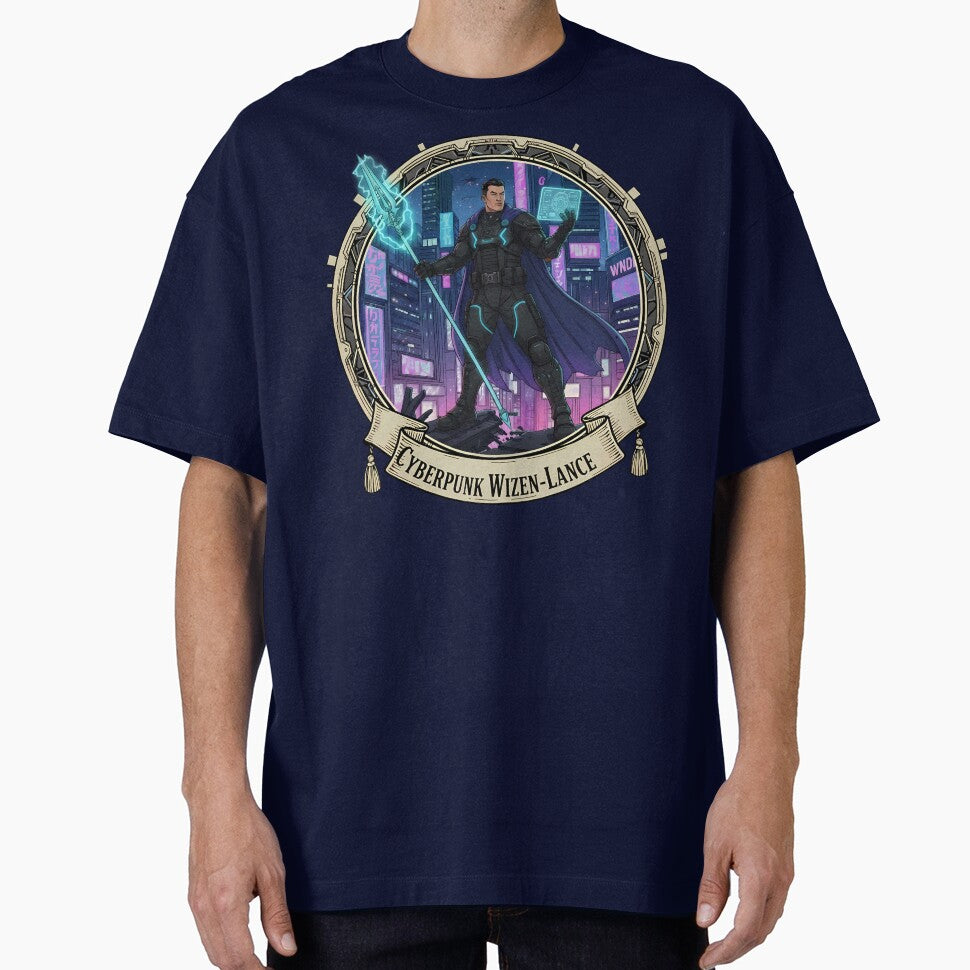 Cyberpunk Wizen-Lance Tech Mage Emblem by Ekracreatives T-Shirts, Hoodie, Sweatshirt | BlankRebels.com (Image 1)