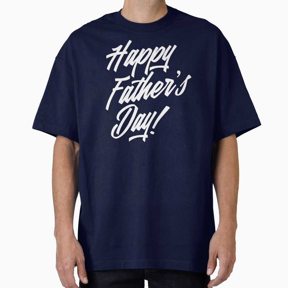 Simple Happy Father's Day Calligraphy by Hommie9977 T-Shirts, Hoodie, Sweatshirt | BlankRebels.com (Image 1)