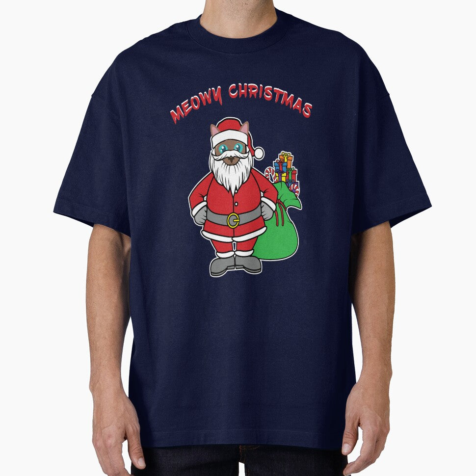 Meowy Christmas by madtoyman T-Shirts, Hoodie, Sweatshirt | BlankRebels.com (Image 1)