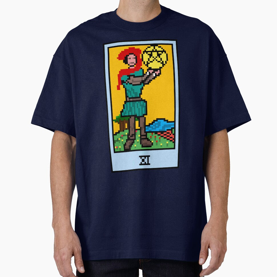 Wait Is This Pixel Art Tarot? Blue Minor Arcana 'Page Pentacles' ( Stickers Other Accessories) T-Shirts, Hoodie, Sweatshirt