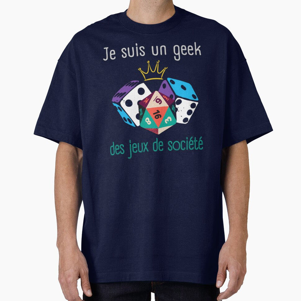 Je suis un geek des jeux de société by InverseArt T-Shirts, Hoodie, Sweatshirt | BlankRebels.com (Image 1)