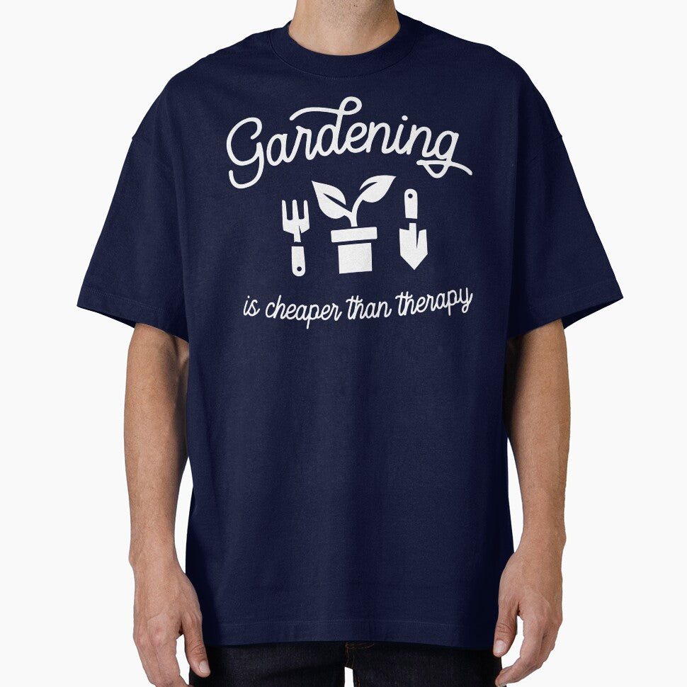 Gardening is Cheaper Than Therapy by BOOST Design + Marketing T-Shirts, Hoodie, Sweatshirt | BlankRebels.com (Image 1)