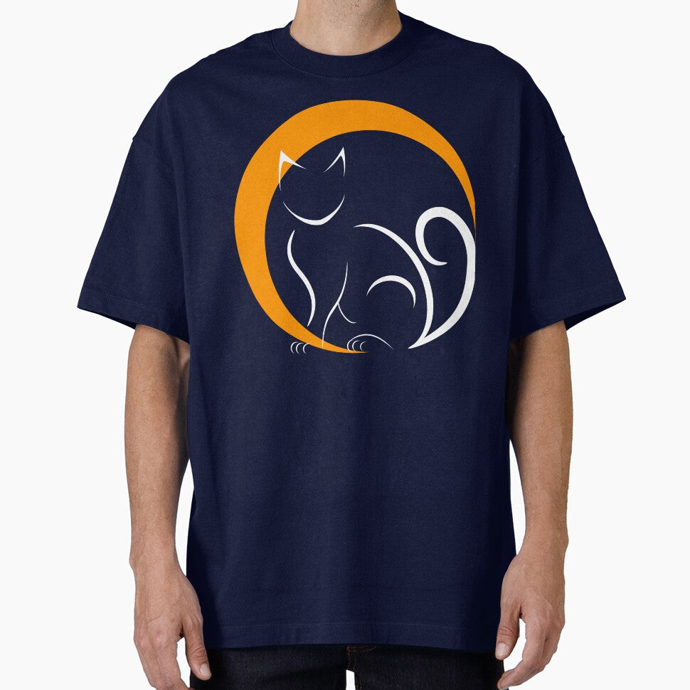 Halloween Cat with Moon by Risa-C T-Shirts, Hoodie, Sweatshirt | BlankRebels.com (Image 1)