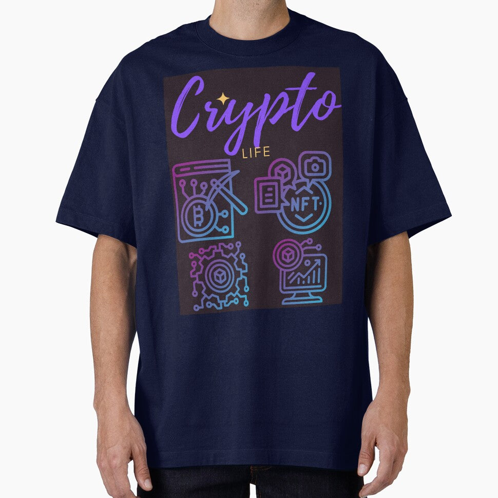 Crypto Life Merch Sticker by JusThink T-Shirts, Hoodie, Sweatshirt | BlankRebels.com (Image 1)