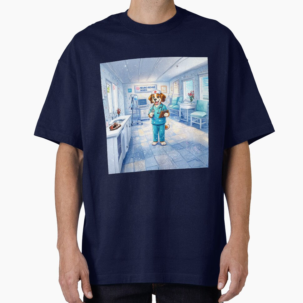Neuro Rehab Nurse Dog - Cute Male Puppy RN in Neuro Ward by Nature's Palette T-Shirts, Hoodie, Sweatshirt (Image 1)