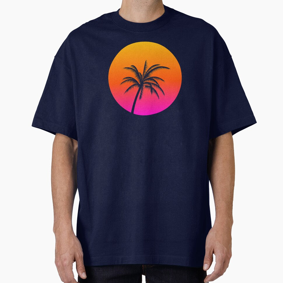 Vaporwave Sunset by artworkbyrihen T-Shirts, Hoodie, Sweatshirt | BlankRebels.com (Image 1)