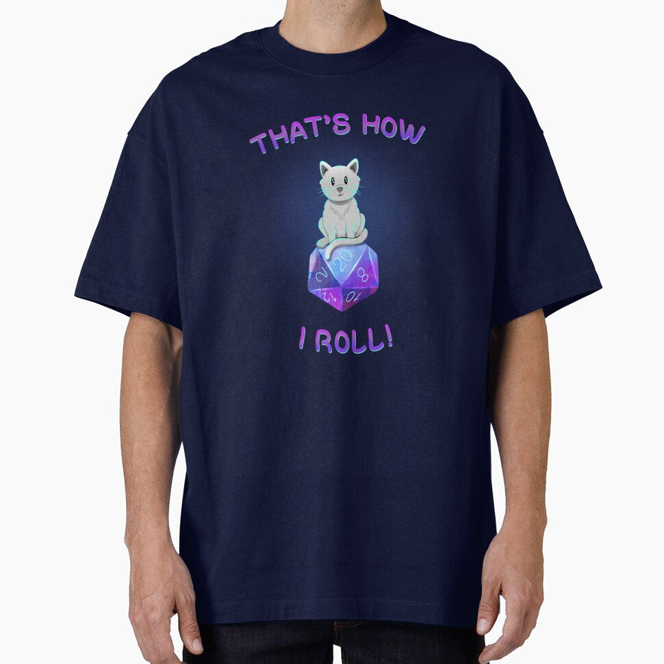 That's How I Roll - TTRPG D20 Cat by -DearTreehouse- T-Shirts, Hoodie, Sweatshirt | BlankRebels.com (Image 1)