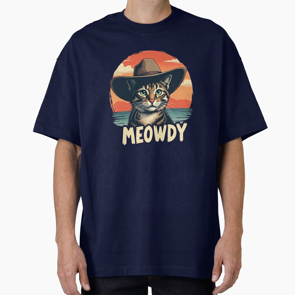Meowdy Cowboy Cat Funny Howdy Meowdy Cowboy Cat Gear by DynamicDesign T-Shirts, Hoodie, Sweatshirt (Image 1)