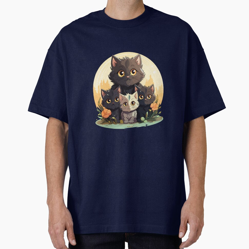 "Cute Cat Family  | Mom and Kittens" by ArtisticScratch T-Shirts, Hoodie, Sweatshirt | BlankRebels.com (Image 1)