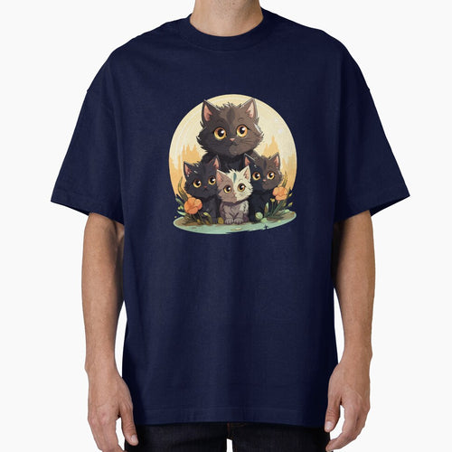 "Cute Cat Family  | Mom and Kittens" by ArtisticScratch T-Shirts, Hoodie, Sweatshirt | BlankRebels.com (Image 1)