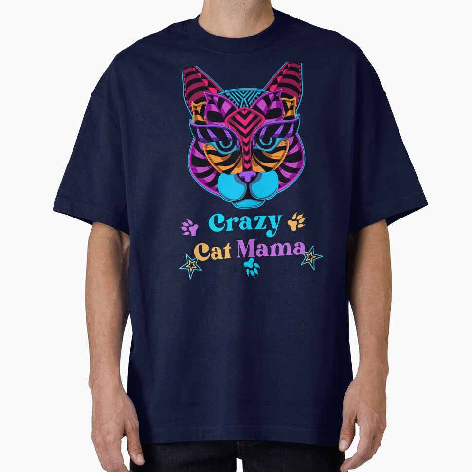 Crazy Cat Mama Illustrated Digital Design by mangaworldart