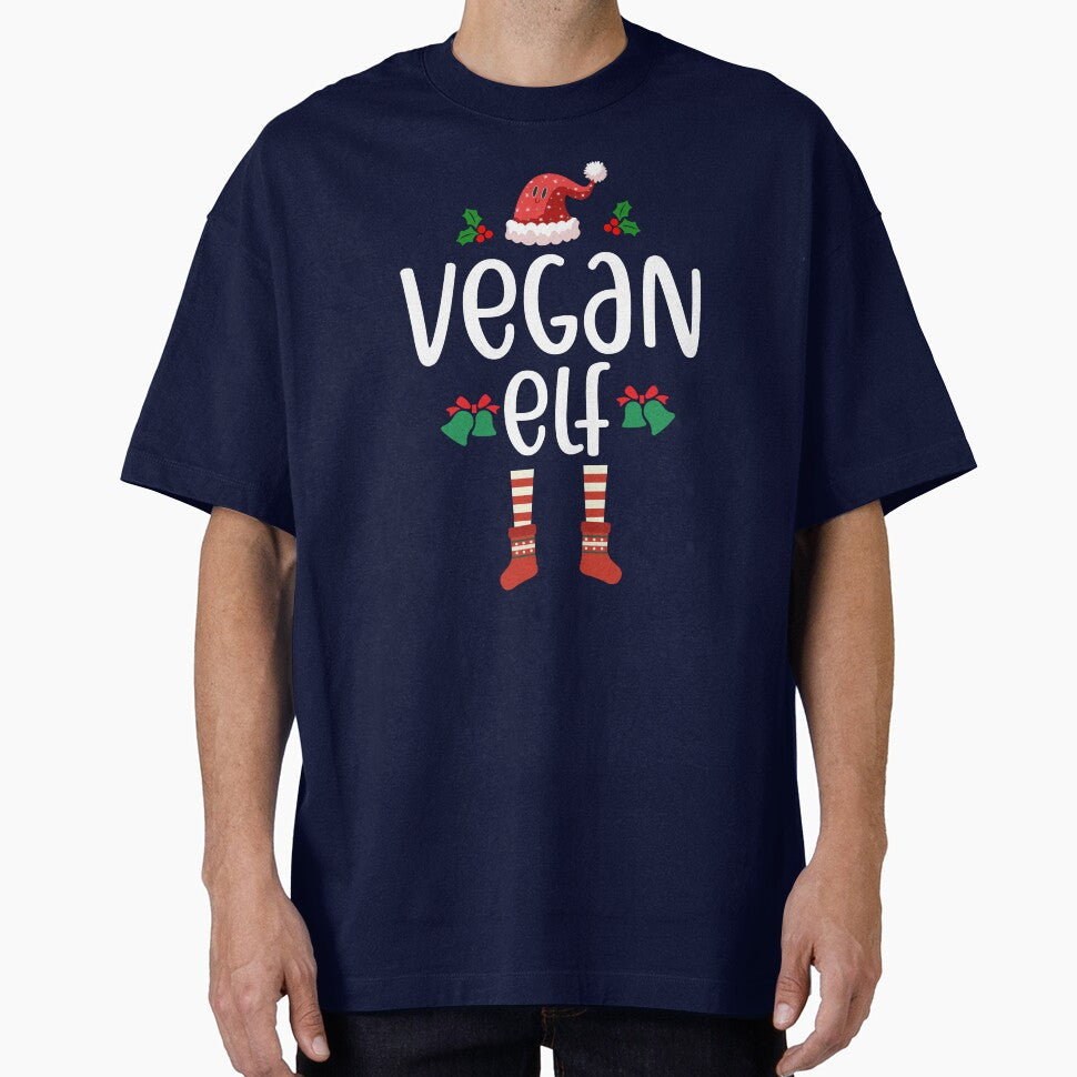 Vegan Elf Christmas by ArtMeetsPizza T-Shirts, Hoodie, Sweatshirt | BlankRebels.com (Image 1)