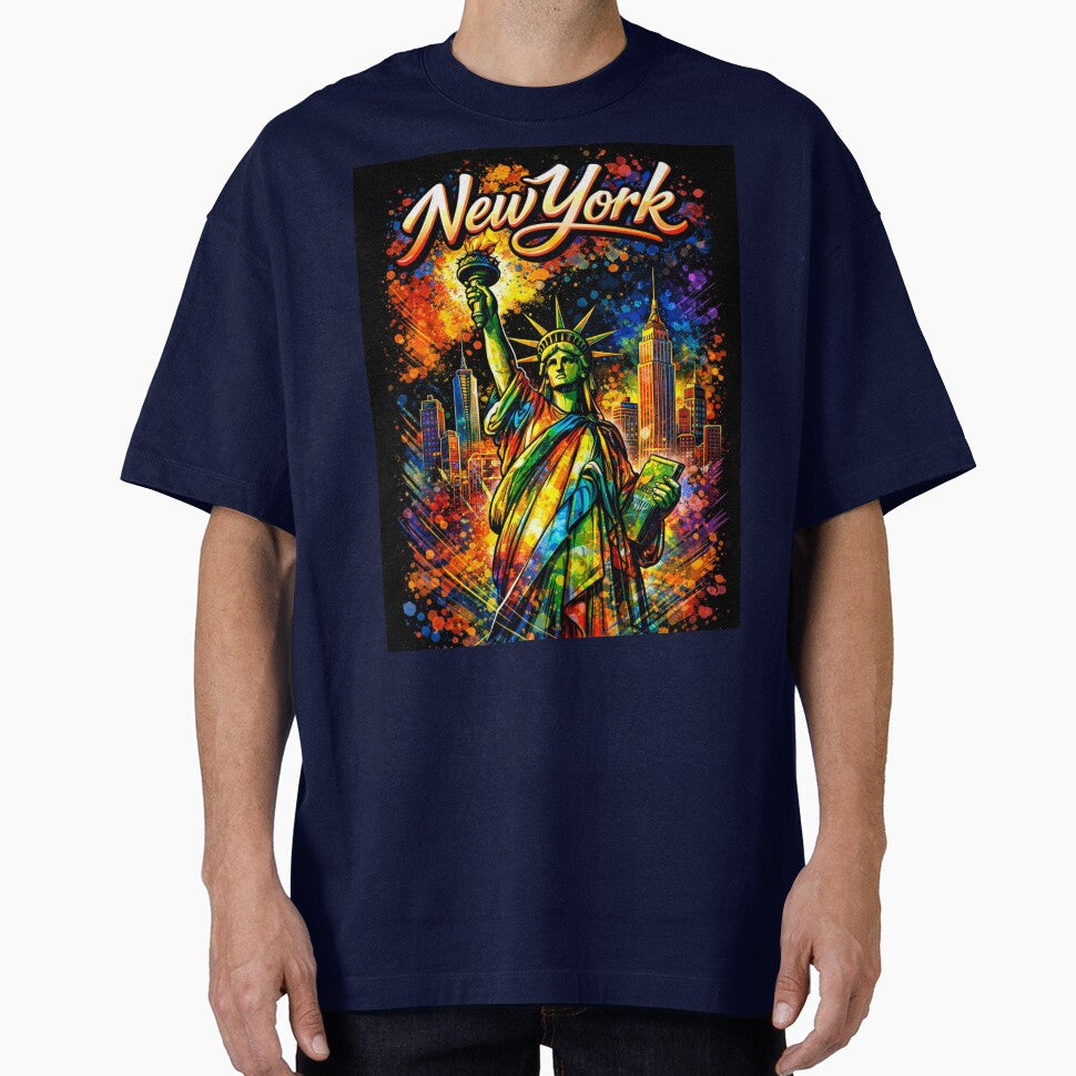 New York City – Statue of Liberty Abstract Art by TheJobbr T-Shirts, Hoodie, Sweatshirt | BlankRebels.com (Image 1)
