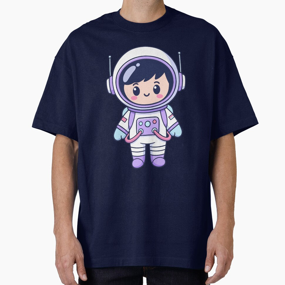 Cute Kawaii Astronaut Cartoon Sticker | Space Explorer Chibi Astronaut by stylishdzign T-Shirts, Hoodie, Sweatshirt (Image 1)