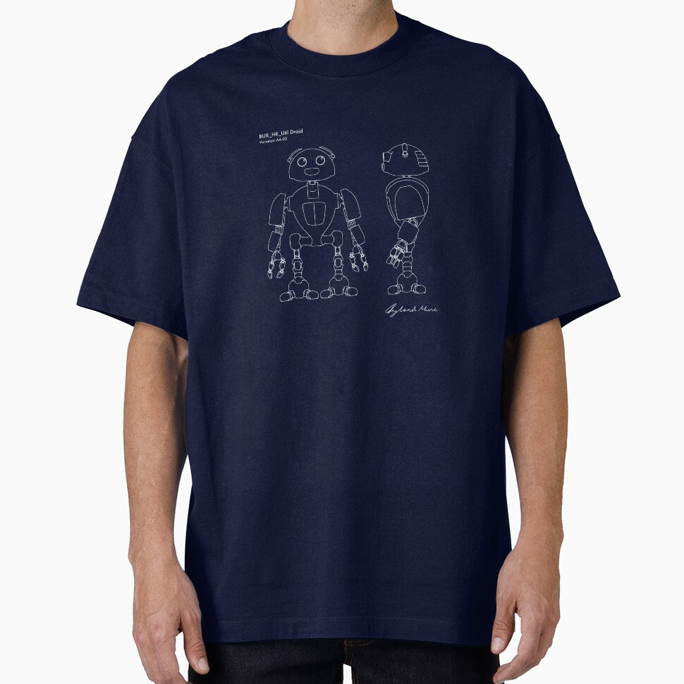 Utility Robot V AA-02 blueprint - Prints & T-shirt by iylandmoncee Hoodie, Sweatshirt | BlankRebels.com (Image 1)