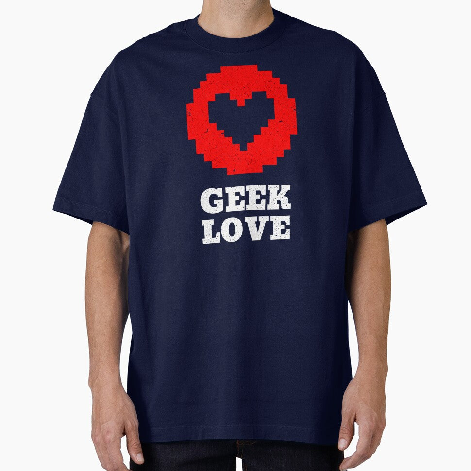 Valentine's Day funny, Geek Valentine, Geek Heart, Geek Love, Pixelated Heart, Gamer's Heart by FrescoGraphics2... (Image 1)