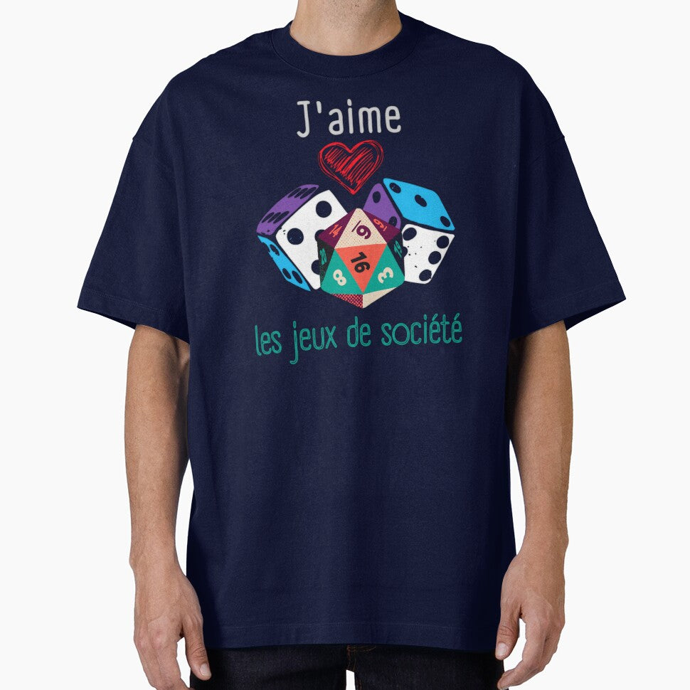 J'aime les jeux de société by InverseArt T-Shirts, Hoodie, Sweatshirt | BlankRebels.com (Image 1)