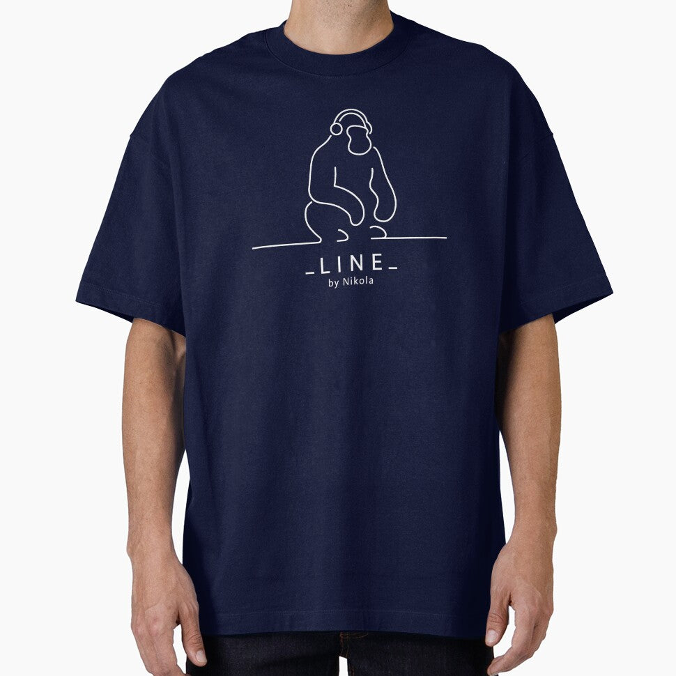 Minimalist Monkey Line Art – L I N E by Nikola by ___L__I__N__E___ T-Shirts, Hoodie, Sweatshirt | BlankRebels.com (Image 1)