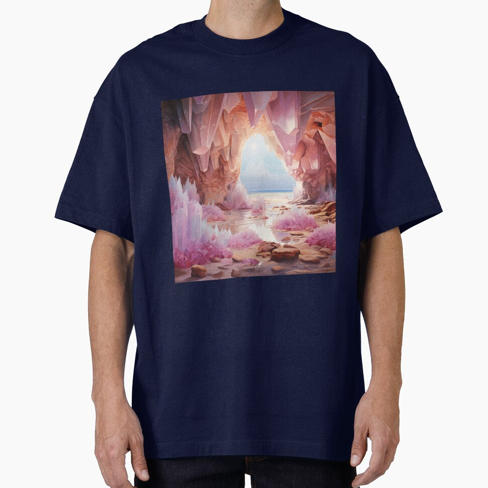 Divine rose quartz crystal cave (2) by ArtbyJanineTate T-Shirts, Hoodie, Sweatshirt | BlankRebels.com (Image 1)